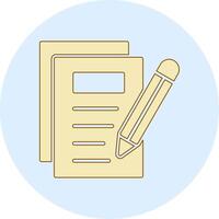 Notes Writing Vecto Icon vector