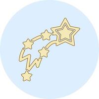 Shooting Stars Vecto Icon vector