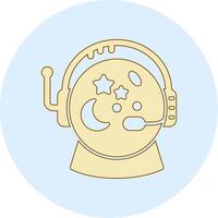 astronauta casco vecto icono vector