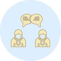 Users Chat Vecto Icon vector