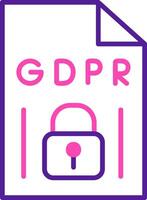 gdpr vecto icono vector