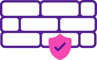 Firewall Vecto Icon vector