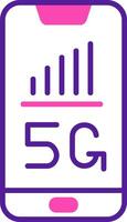 5G Smartphone Vecto Icon vector