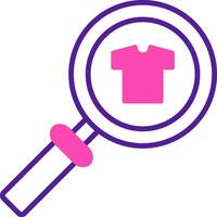 Cloth Search Vecto Icon vector