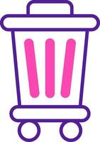 Trash Bin Vecto Icon vector