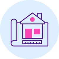 Construction Drawing Vecto Icon vector