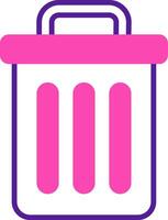 Trash Bin Vecto Icon vector