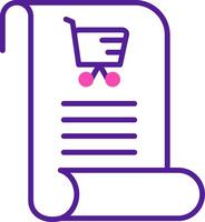 Shopping List Vecto Icon vector