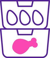 Food Containers Vecto Icon vector