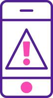 Mobile Alert Vecto Icon vector