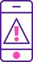 Mobile Alert Vecto Icon vector