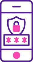 Mobile Security Vecto Icon vector