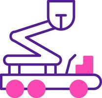 Boom Lift Vecto Icon vector