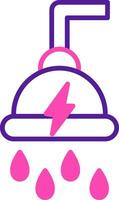 Power Shower Vecto Icon vector