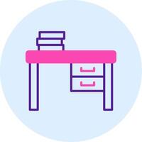 trabajo escritorio vecto icono vector