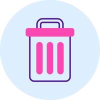 Trash Bin Vecto Icon vector