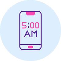 Smartphone Alarm Vecto Icon vector