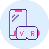 Virtual Reality Vecto Icon vector