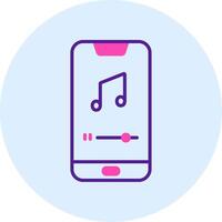 Mobile Music Player Vecto Icon vector