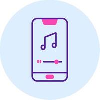 Mobile Music Player Vecto Icon vector
