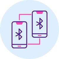 Phone Bluetooth Connected Vecto Icon vector