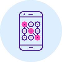 Mobile Security Vecto Icon vector
