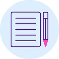 Note Pad Vecto Icon vector