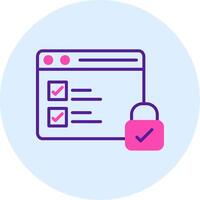 Secure Data Vecto Icon vector