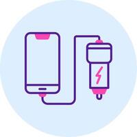 Car phone charging Vecto Icon vector