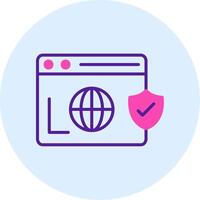Secure  Browser Vecto Icon vector