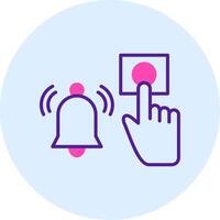Emergency Alarm Button Vecto Icon vector