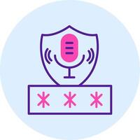 Voice Access Security Vecto Icon vector