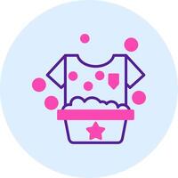 Washing Clothes Vecto Icon vector