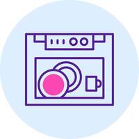 Dish Washer Vecto Icon vector