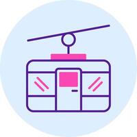 Cable Car Vecto Icon vector