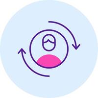 Returning Visitor Vecto Icon vector