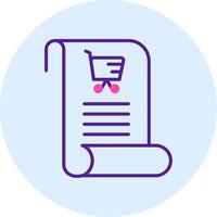 Shopping List Vecto Icon vector