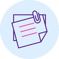 Sticky Notes Vecto Icon vector