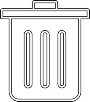 Dustbin Vecto Icon vector