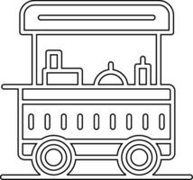 Food Cart Vecto Icon vector