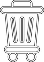 Trash Bin Vecto Icon vector