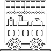 comida carro vecto icono vector