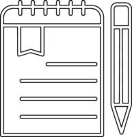 Note Book Vecto Icon vector