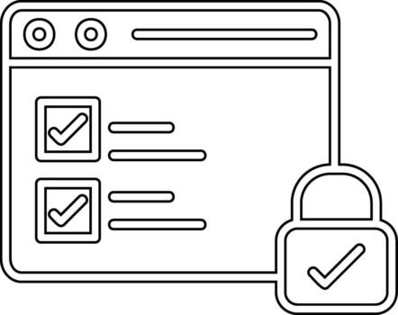 seguro datos vecto icono vector
