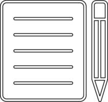 Note Pad Vecto Icon vector