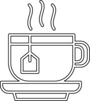 té taza vecto icono vector