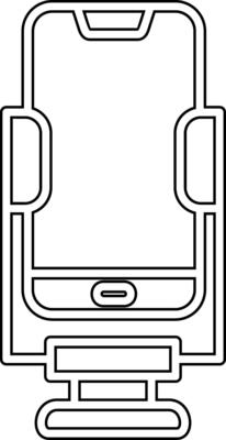 Smartphone Stand Vecto Icon