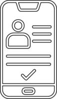 Smartphone Id Vecto Icon vector