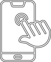 Touch Screen Vecto Icon vector