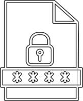 File Password Vecto Icon vector